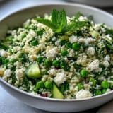Spring Pea Mint Couscous Salad