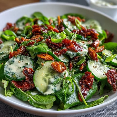 Spring Green Salad Almonds