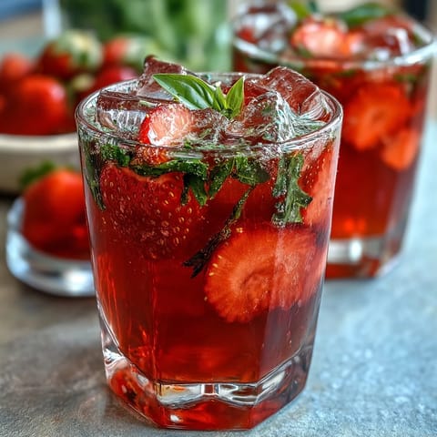 Strawberry Basil Lemonade