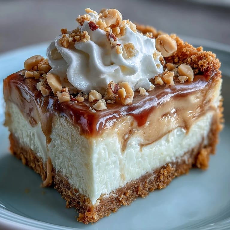 A whole Nutter Butter Cheesecake is garnished with extra cookies and peanuts, ready to serve. This peanut butter dessert is perfect for a sweet treat at any gathering.