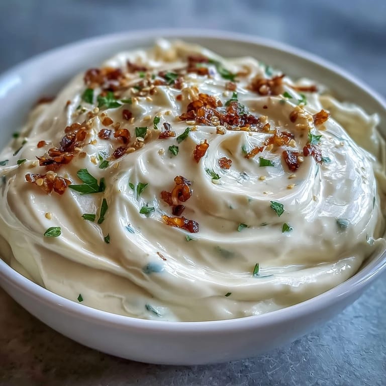 Velvety homemade garlic aioli, bursting with bold garlic flavor, great as a dip or spread for appetizers.