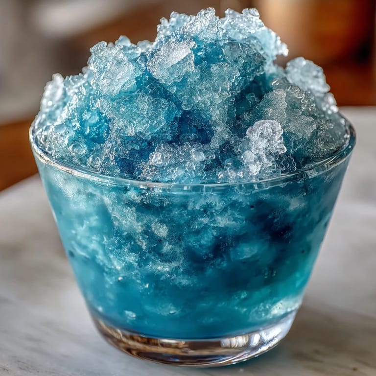 Refreshing homemade blue raspberry lemonade slushie served with lemon slices and fresh raspberries, ideal for summer parties and gatherings.