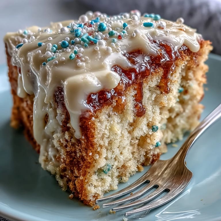 Close-up of Class of 2026 Confetti Cake, perfectly frosted for a festive graduation celebration.
