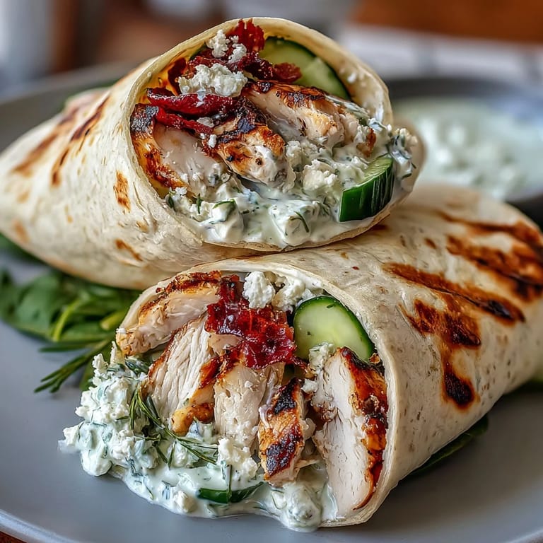 Discover these delicious Tzatziki Chicken Wraps, perfect for a quick, healthy lunch.